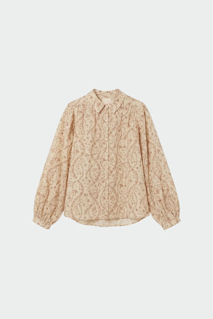Vintage-print shirt petalo