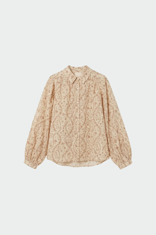 Vintage-print shirt petalo