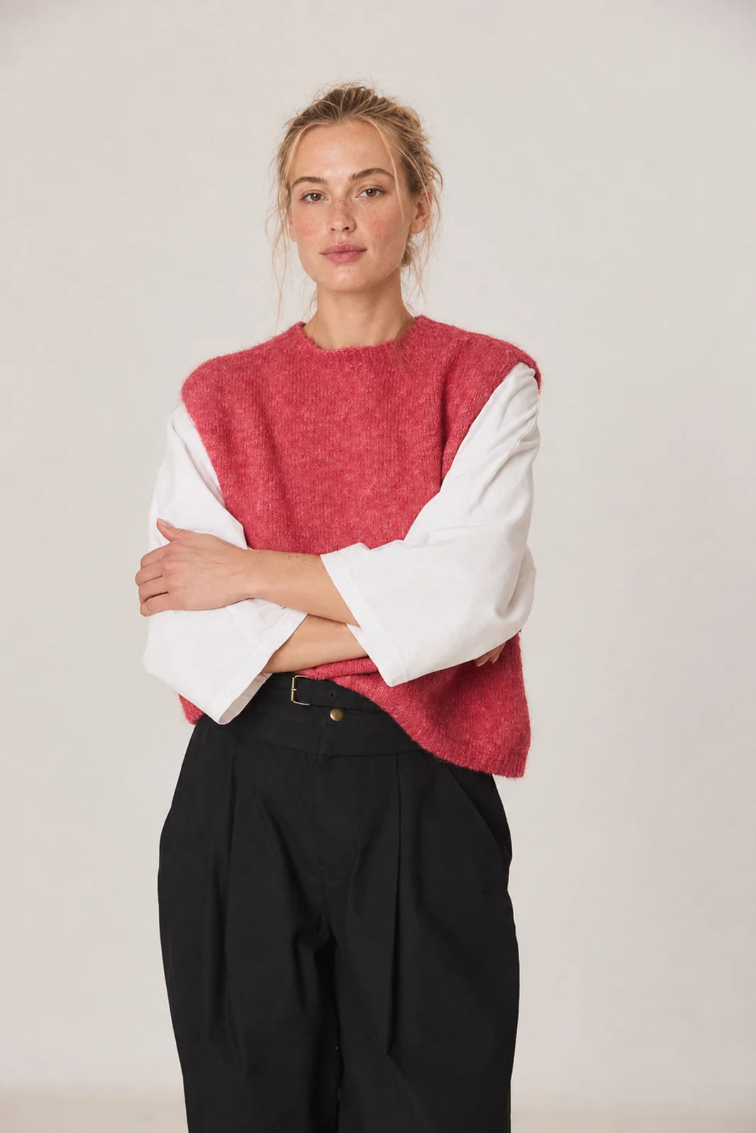 Boxy vest rosa