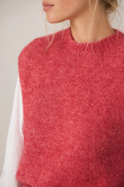 Boxy vest rosa