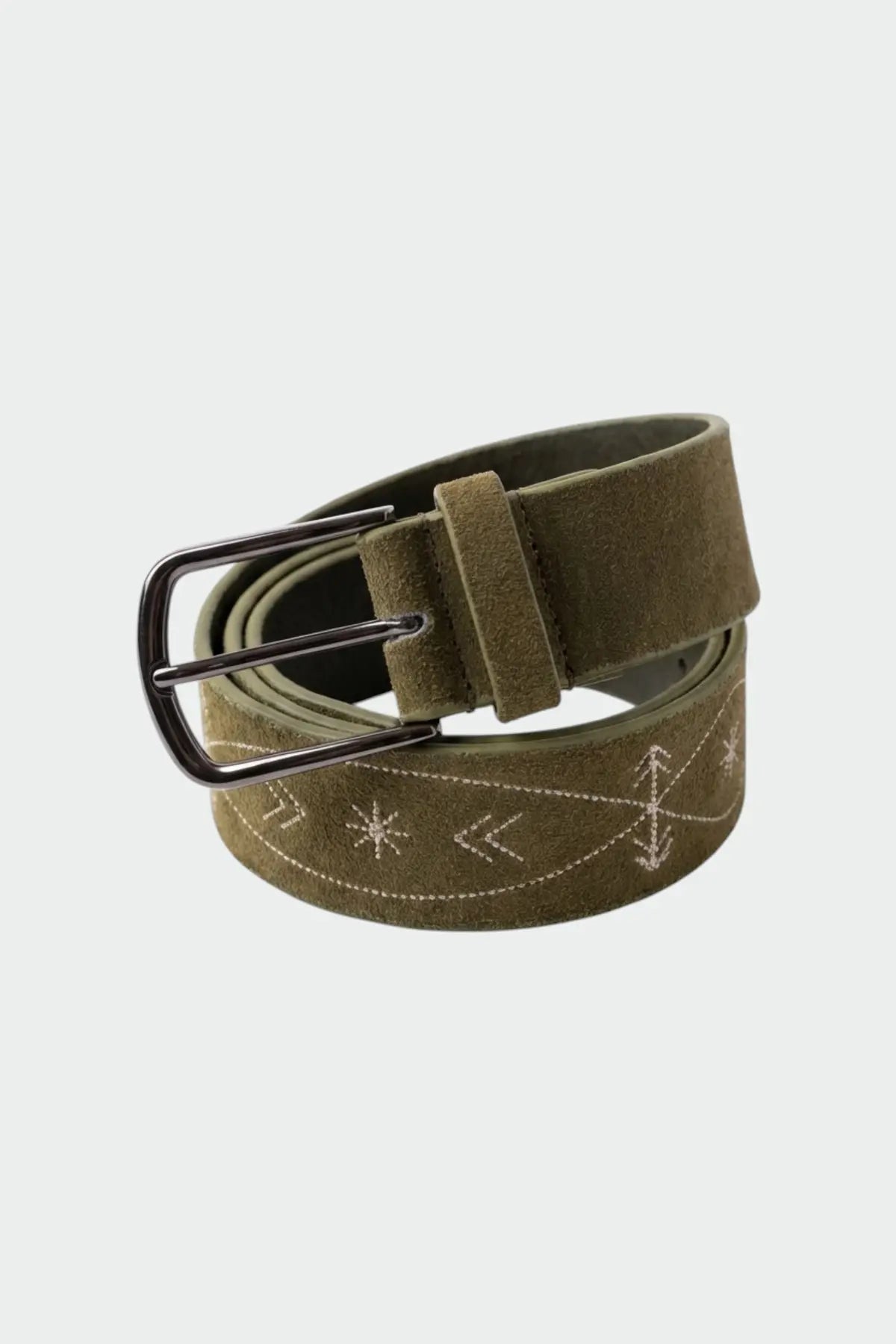 IA663 - EMBROIDERED LEATHER BELT