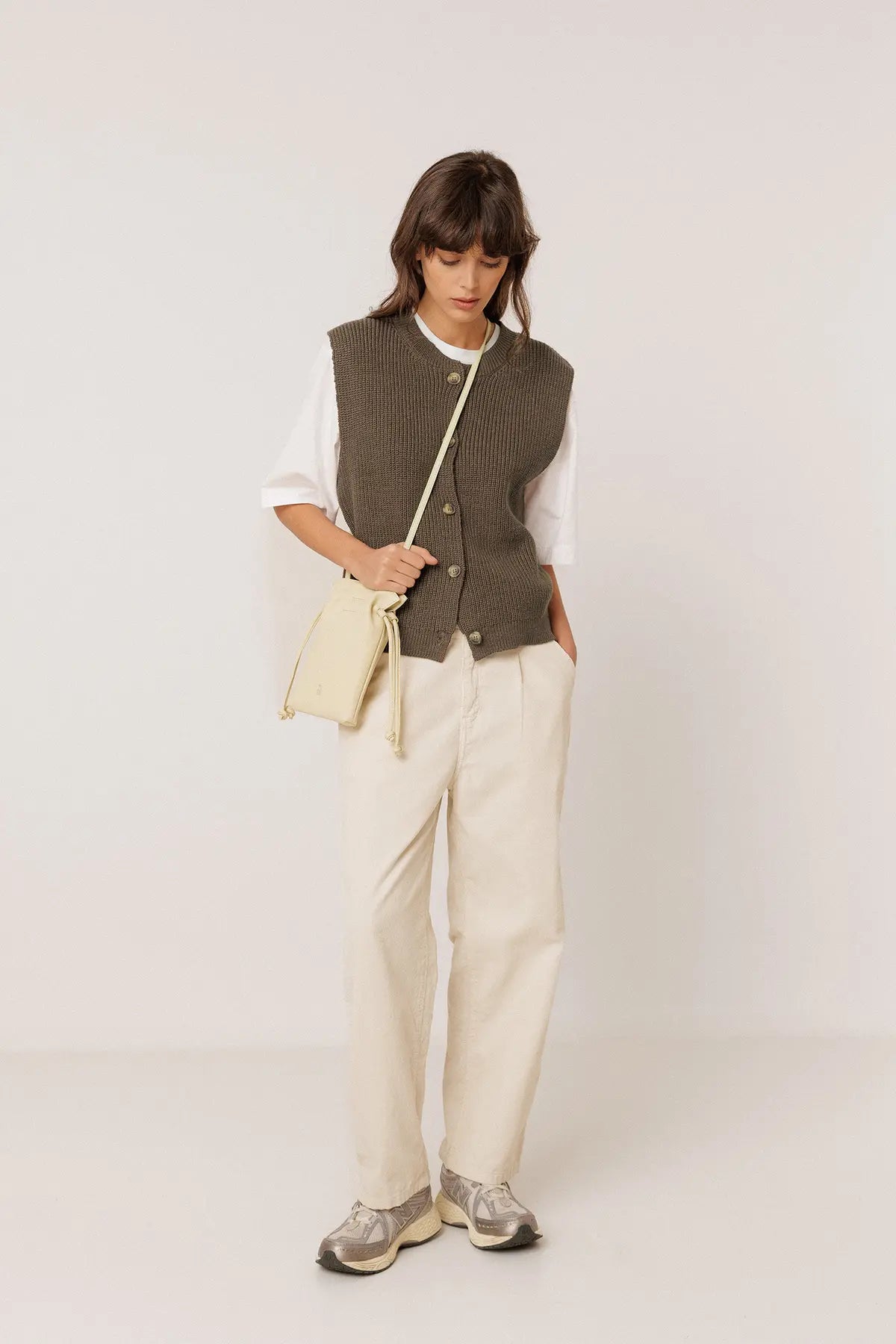 MINI RUCHED-LEATHER BAG