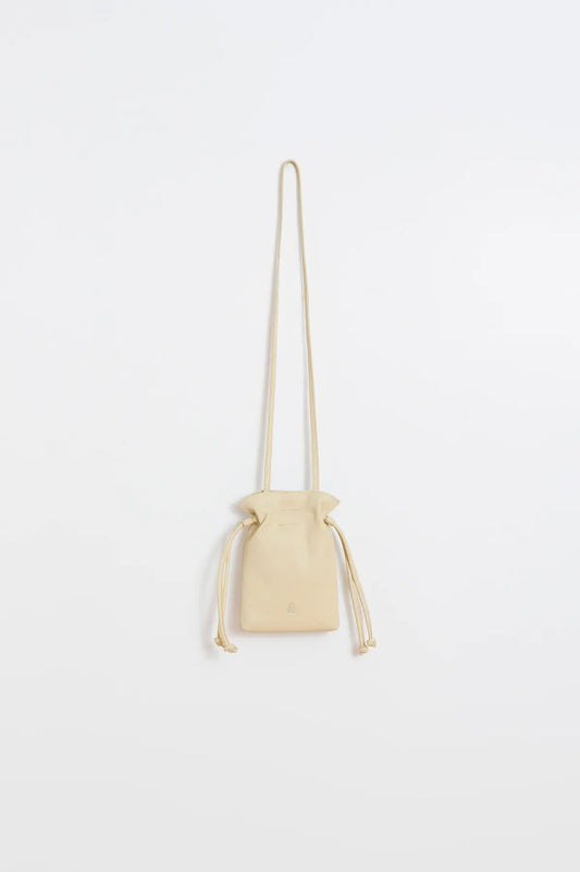 MINI RUCHED-LEATHER BAG