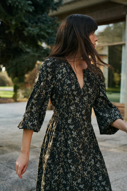 Boho-print dress