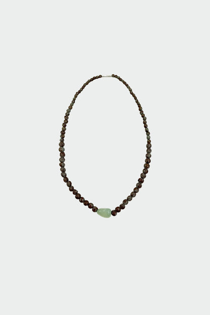 Necklace chocolate pearl