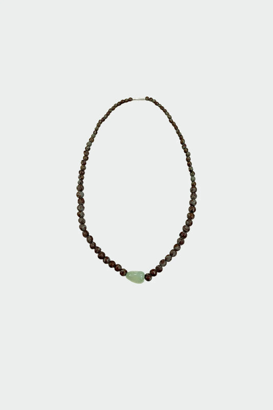 Necklace chocolate pearl