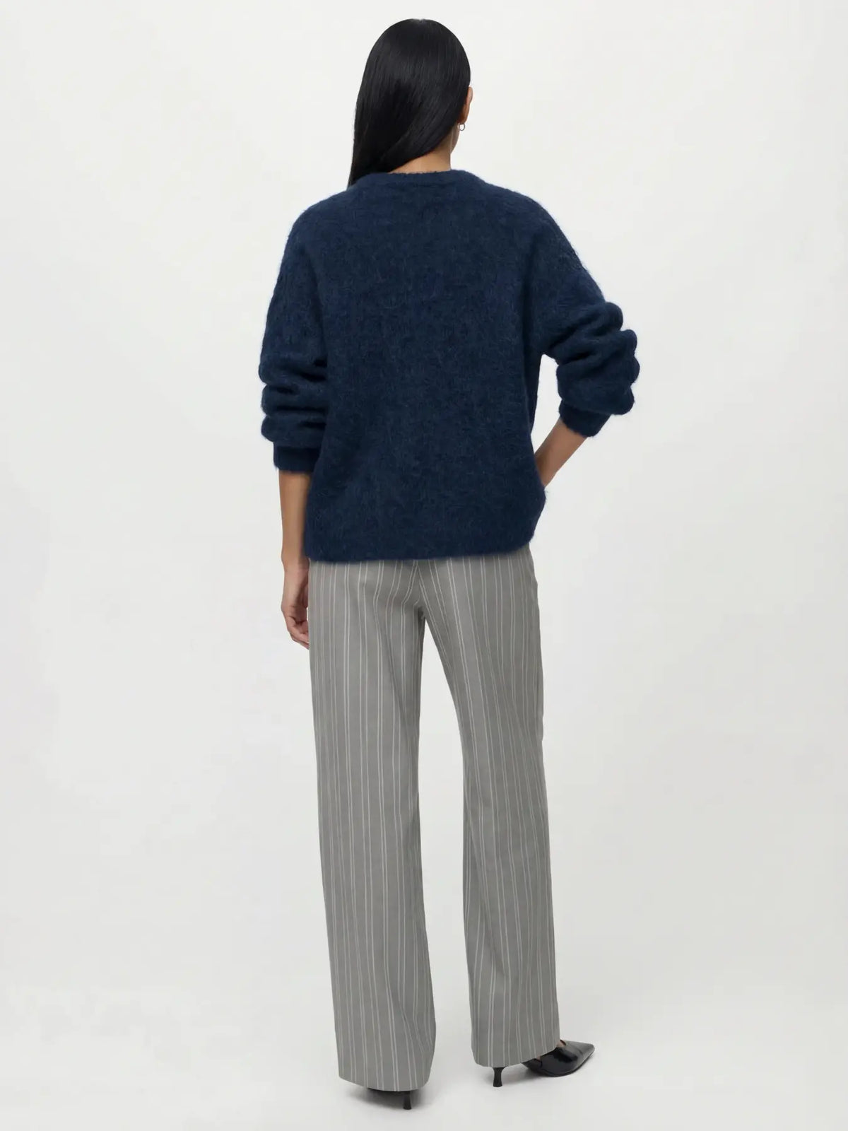 OBJHARRY L/S LO KNIT PULLOVER