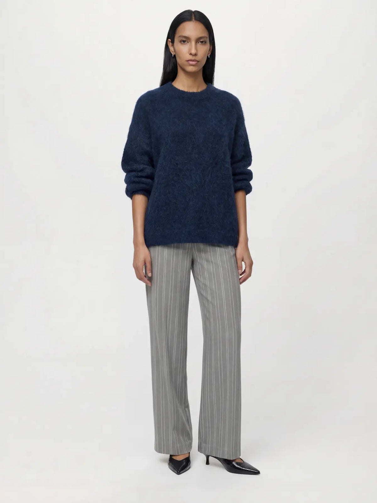 OBJHARRY L/S LO KNIT PULLOVER