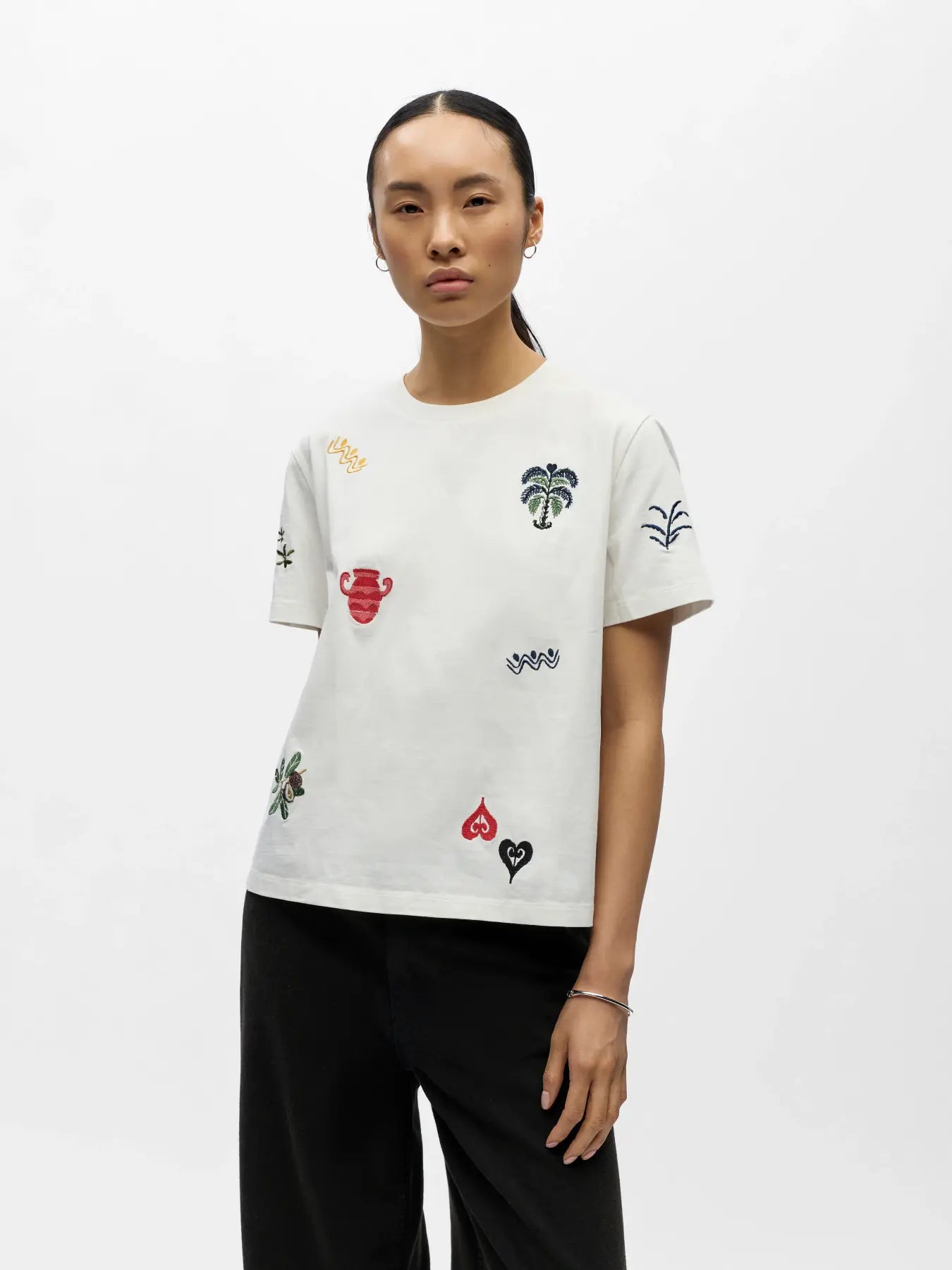 OBJLUNAI S/S LO T-SHIRT