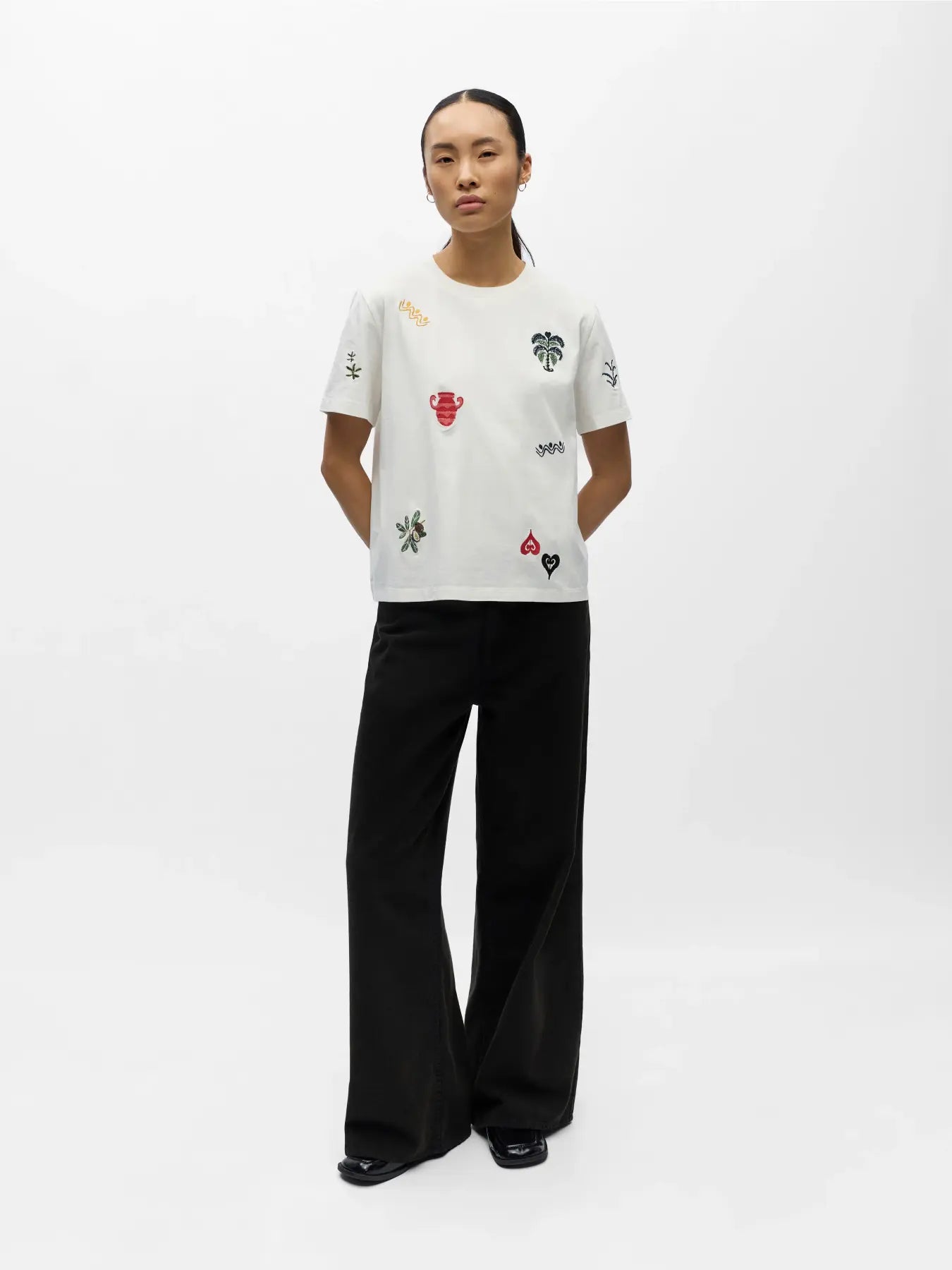 OBJLUNAI S/S LO T-SHIRT
