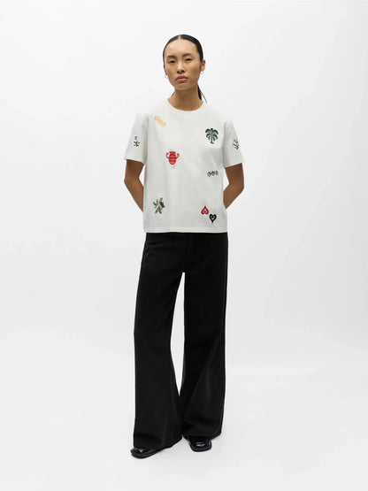 OBJLUNAI S/S LO T-SHIRT