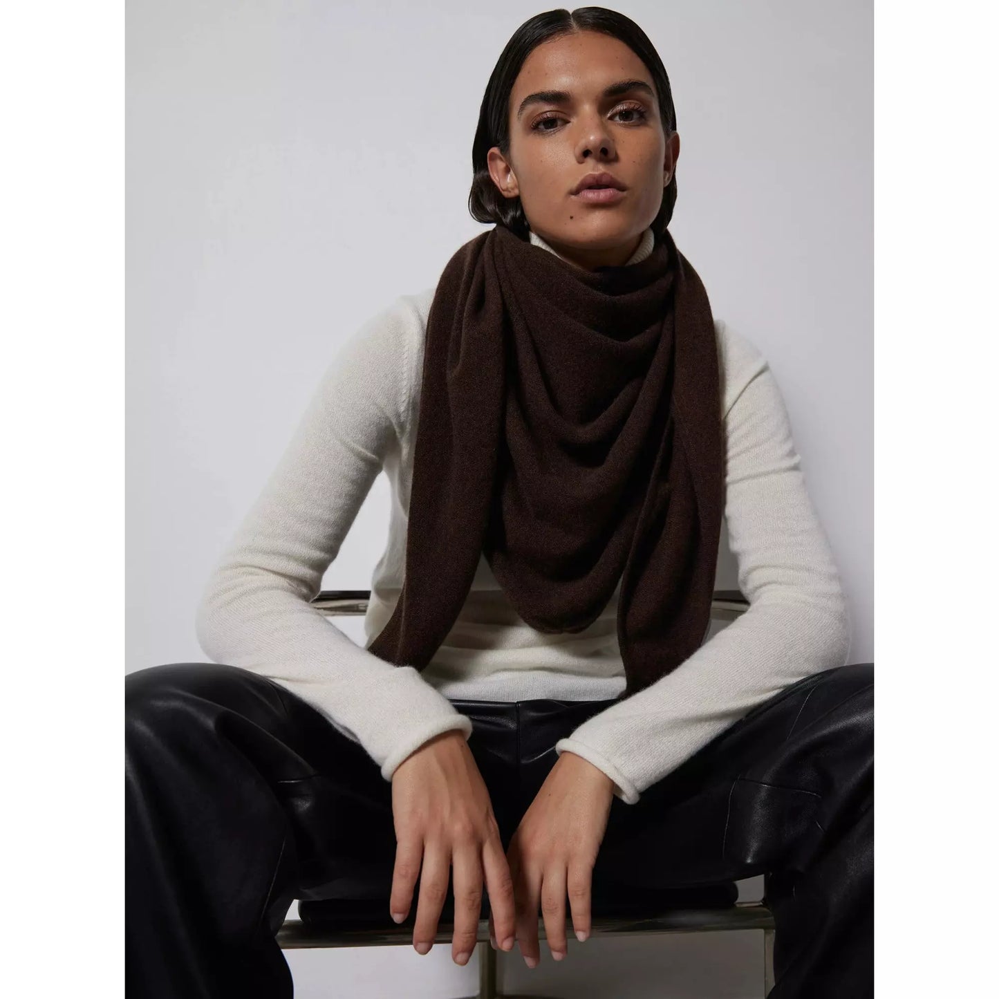 Notshy Eleonore Scarf Brun