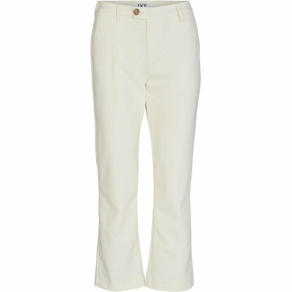 IVY Alice Cropped Flare Pant - Ecru