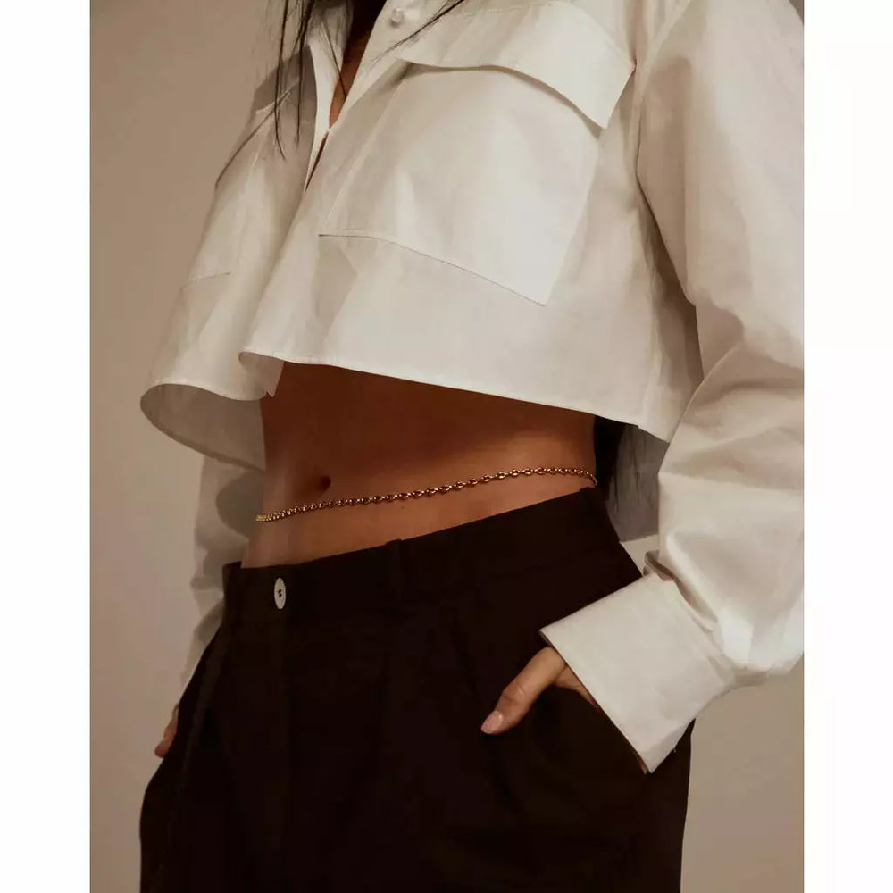 
                  
                    Ladda bild in galleri, LUV AJ Violante Belly Chain gold
                  
                