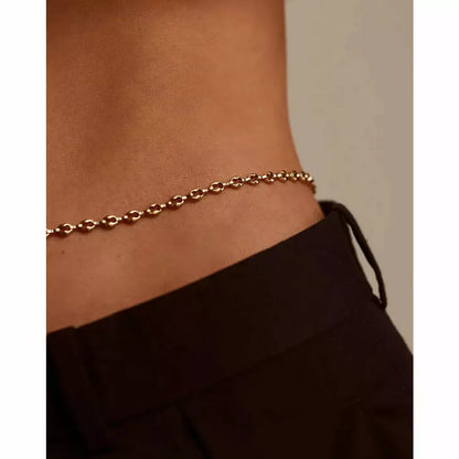 LUV AJ Violante Belly Chain gold
