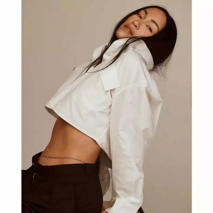 LUV AJ Violante Belly Chain gold