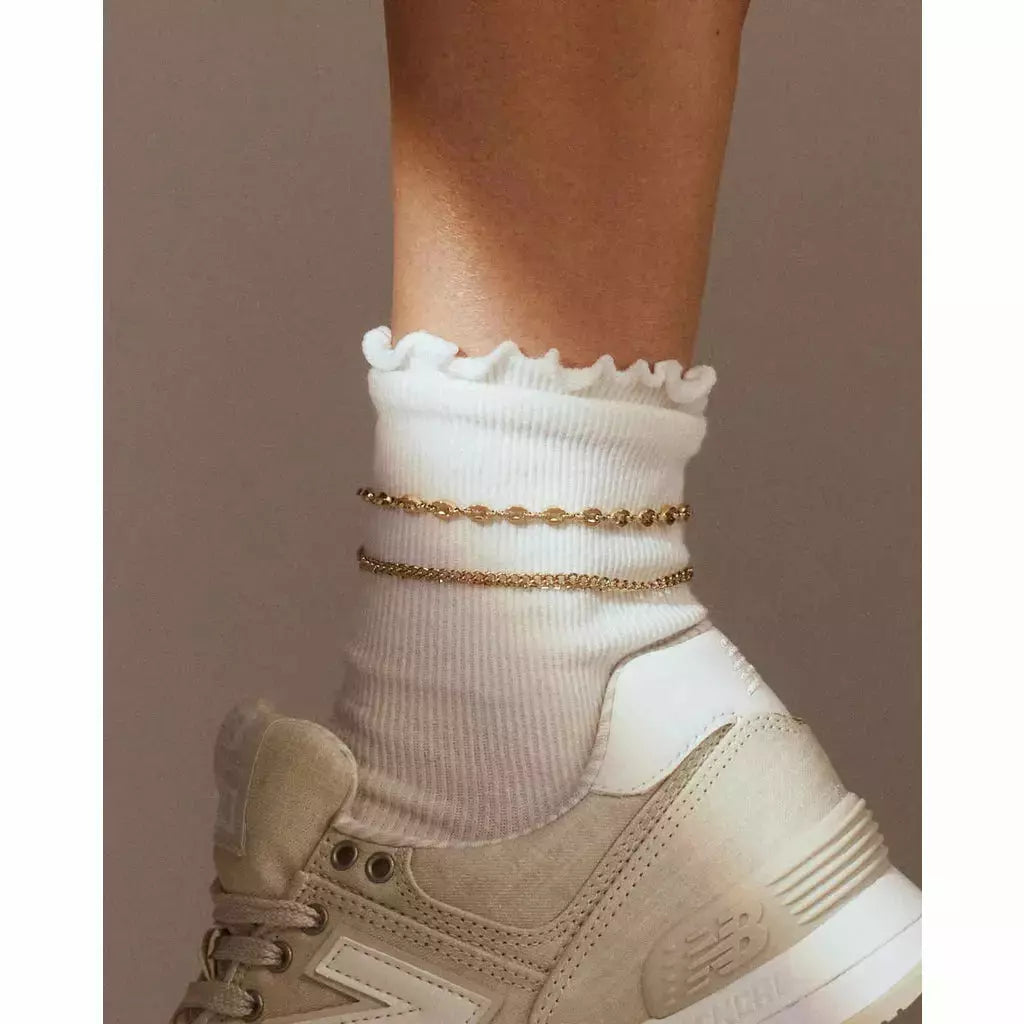 LUV AJ Violante Anklet silver