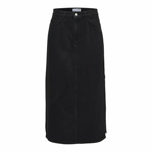 
                  
                    Ladda bild in galleri, SLFMOLLY HW MIDI BLACK WASH DENIM SKIRT
                  
                