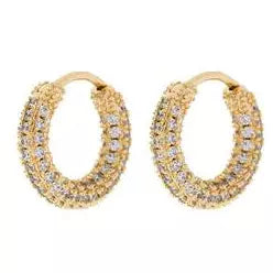 
                  
                    Ladda bild in galleri, PAVE AMALFI HUGGIES- GOLD
                  
                