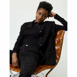 
                  
                    Ladda bild in galleri, Farrow Studded Jeans Raven
                  
                