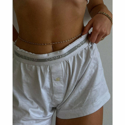 LUV AJ Violante Belly Chain gold