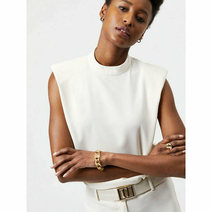 Issoire Shoulderpad Top Butter Cream