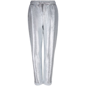 
                  
                    Ladda bild in galleri, Josh Foil Print Sweat Pants Silver
                  
                