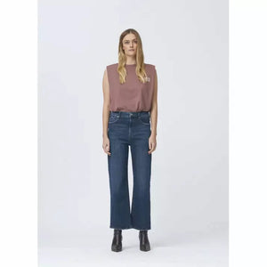 
                  
                    Ladda bild in galleri, Milola EARTHxSWAN UHW Jeans Wash Organic Texas Blue
                  
                