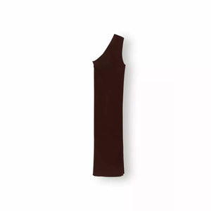 
                  
                    Ladda bild in galleri, NORR Sherry one-shoulder dress brun
                  
                